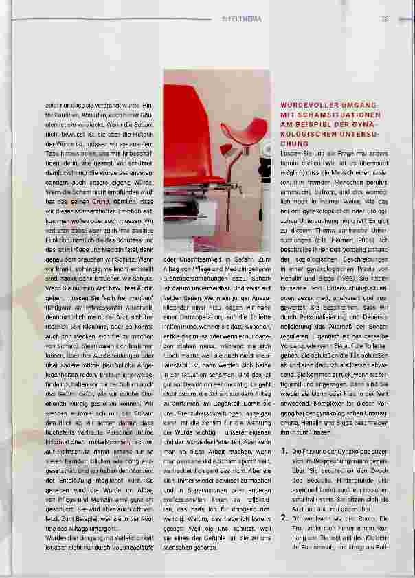 Vorschauseite 2: Menschenwürde KLINIKALLTAG UND PFLEGE