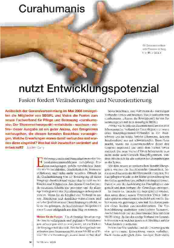 Vorschauseite 1: Curahumnais nutzt Entwicklungspotenzial