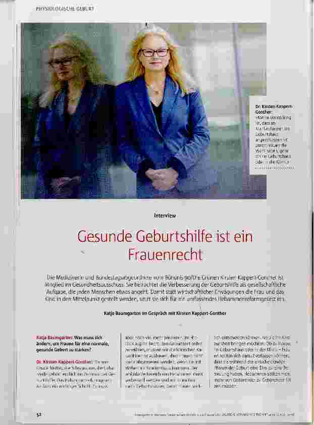 Vorschauseite 1: Gesunde Geburtshilfe ist ein Frauenrecht