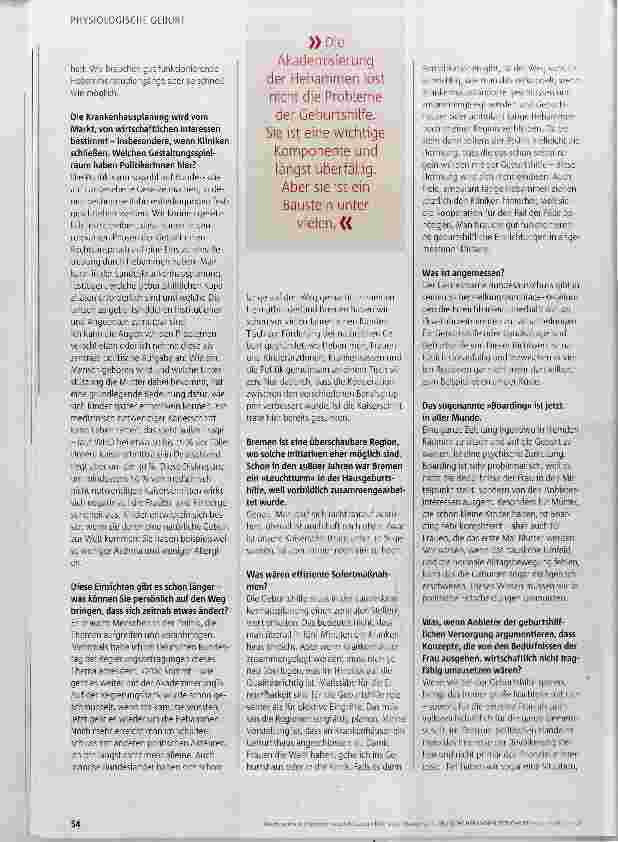 Vorschauseite 3: Gesunde Geburtshilfe ist ein Frauenrecht