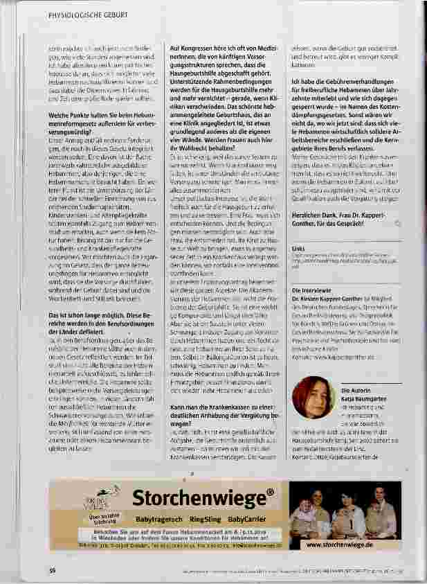 Vorschauseite 5: Gesunde Geburtshilfe ist ein Frauenrecht