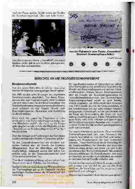 Vorschauseite 2: Delegiertenkonferenz 1989 des Österreichischen Pflegeverbandes