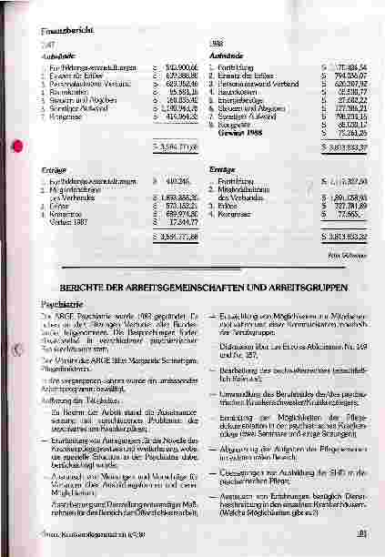 Vorschauseite 5: Delegiertenkonferenz 1989 des Österreichischen Pflegeverbandes