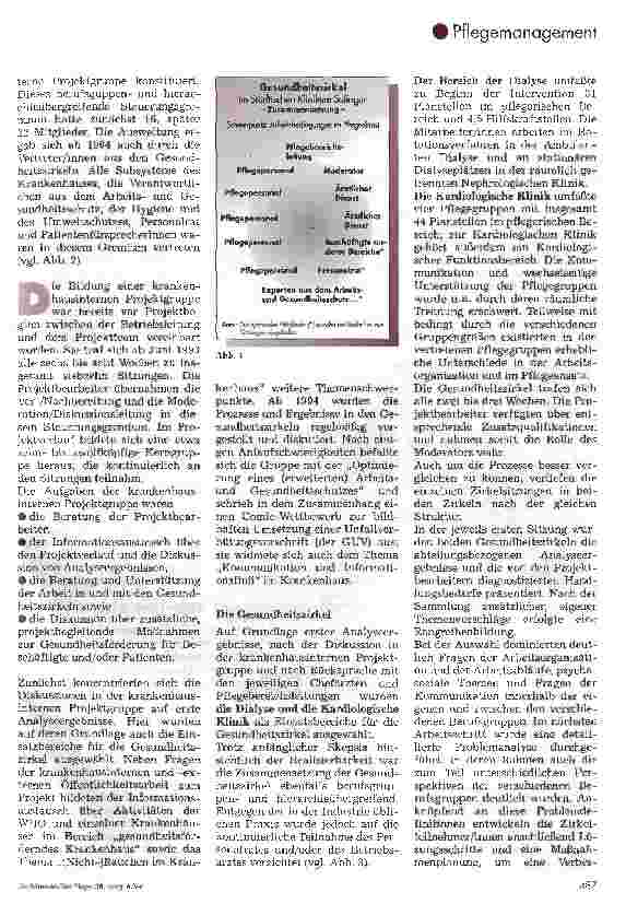 Vorschauseite 3: Gesundheitsförderung im Städtischen Klinikum Solingen Ein Modellprojekt und seine Folgen