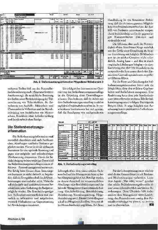 Vorschauseite 4: Steuerung mit System Qualitätsindikator Personal als Kostenfaktor