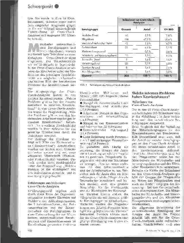 Vorschauseite 2: Wo steht die Pflege heute? Ergebnisse von Cross-Check-Analysen aus 18 Krankenhäusern