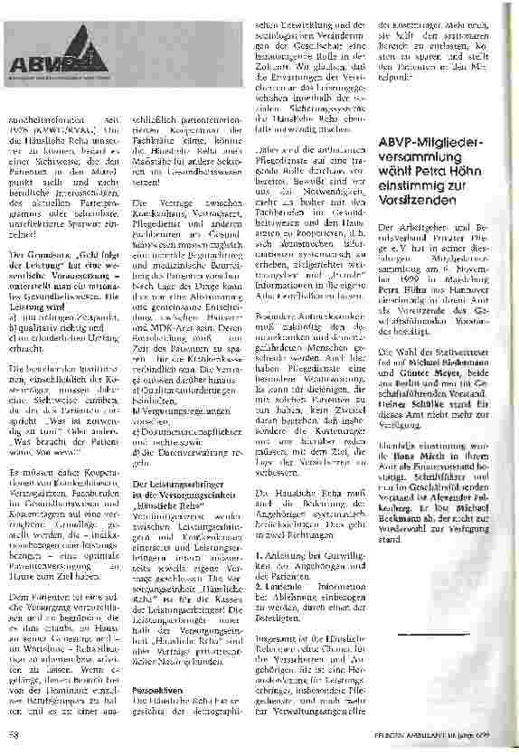 Vorschauseite 3: Häusliche Rehabilitation - eine lohnende Herausforderung!