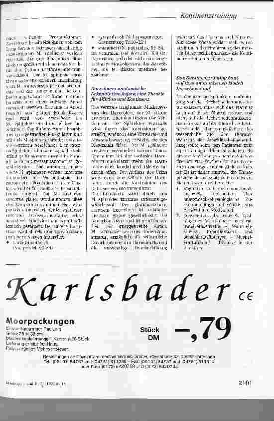 Vorschauseite 2: Kontinenztraining nach radikaler Prostatektomie