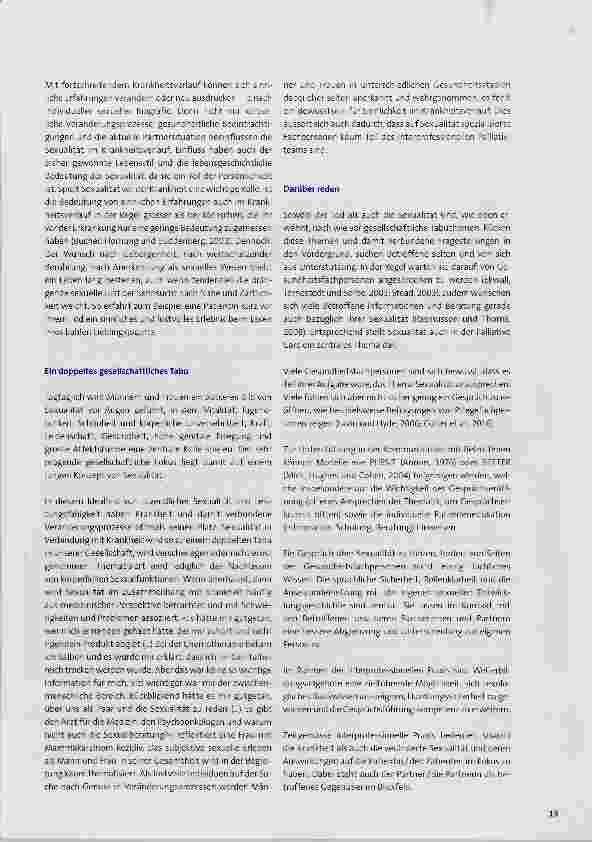 Vorschauseite 2: SEXUALITÄT UND PALLIATIVE CARE Palliative Care und Sexualität ein Widerspruch?