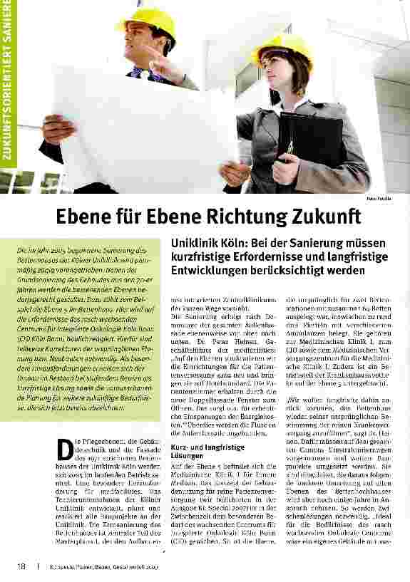 Vorschauseite 1: Ebene für Ebene Richtung Zukunft