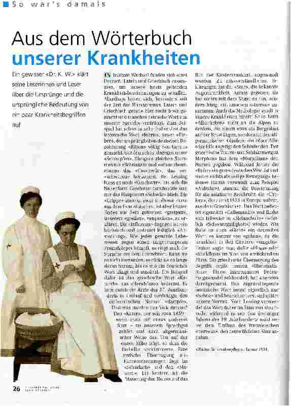 Vorschauseite 1: Aus dem Wörterbuch unserer Krankheiten