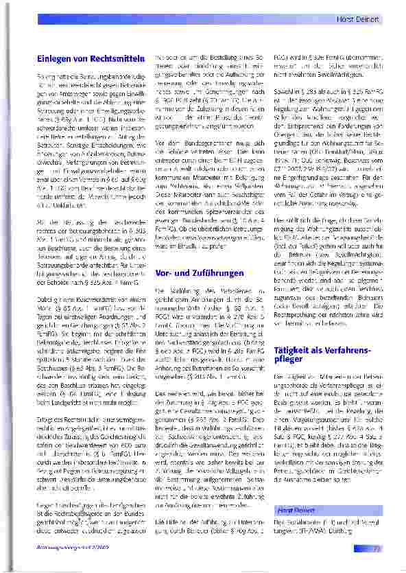Vorschauseite 2: FamFG und Betreuungsbehörde