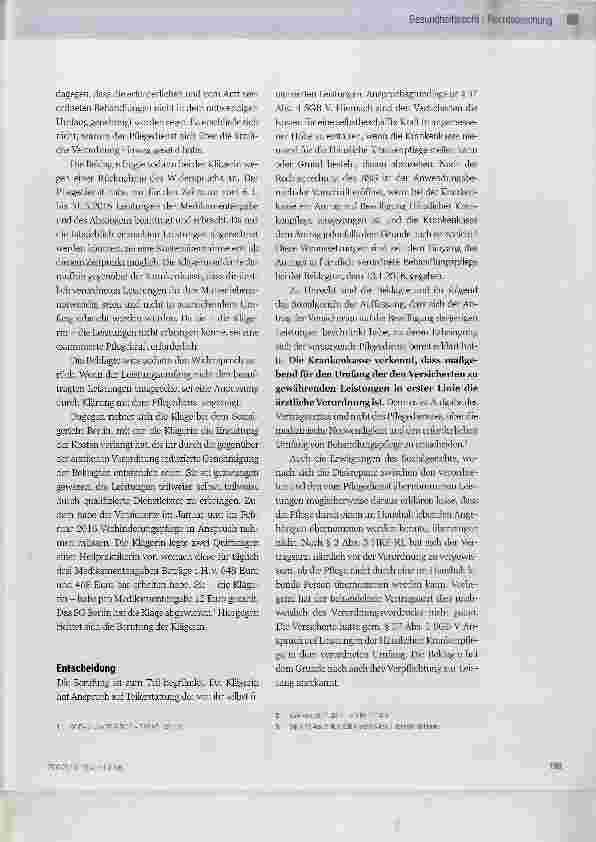 Vorschauseite 2: Kostenerstattung für Häusliche Krankenpflege