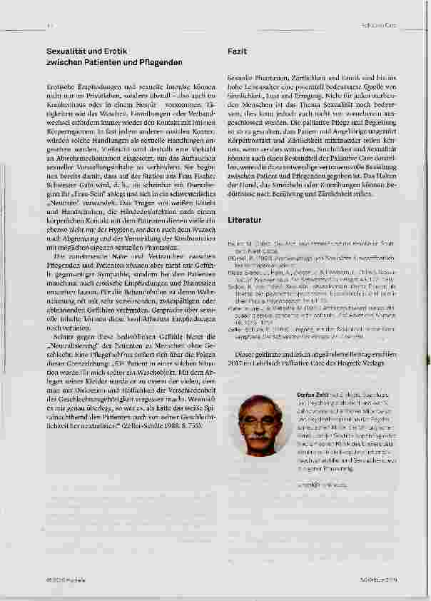 Vorschauseite 4: Die Bedeutung der Sexualität in der Palliative Care