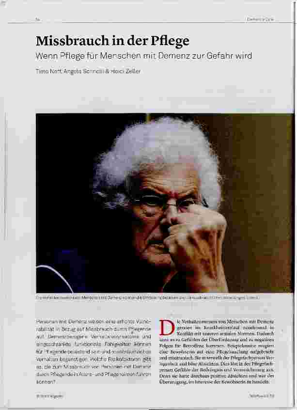 Vorschauseite 1: Missbrauch in der Pflege