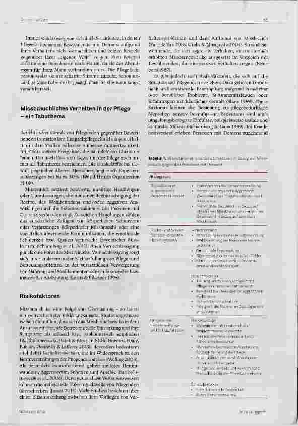 Vorschauseite 2: Missbrauch in der Pflege