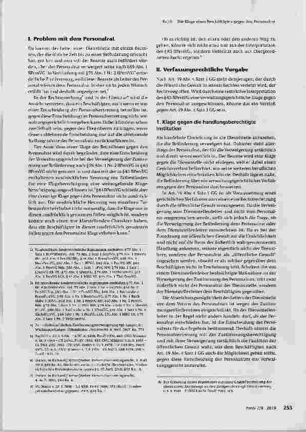 Vorschauseite 2: Die Klage eines Beschäftigten gegen den Personalrat