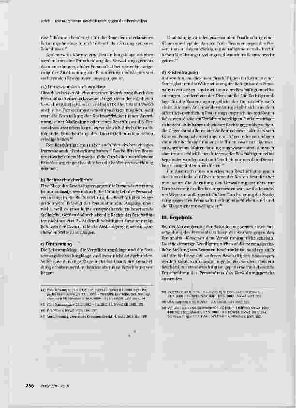 Vorschauseite 5: Die Klage eines Beschäftigten gegen den Personalrat