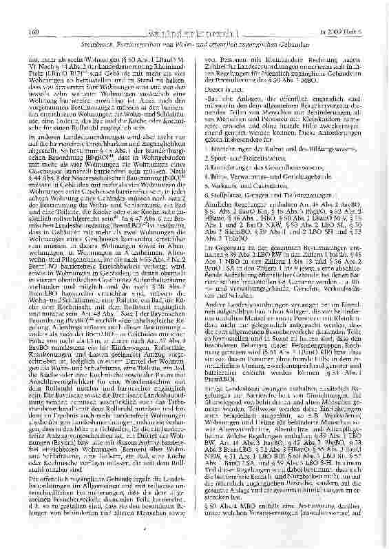 Vorschauseite 4: Barrierefreiheit von Wohnund öffentlich zugänglichen Gebäuden - Regelungsgehalt, Wirkung und Durchsetzung baurechtlicher Bestimmungen