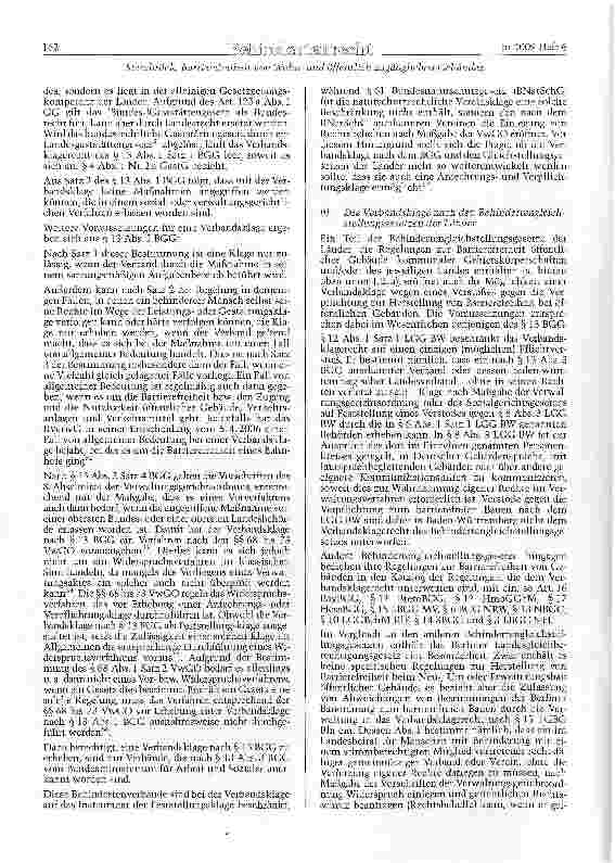 Vorschauseite 6: Barrierefreiheit von Wohnund öffentlich zugänglichen Gebäuden - Regelungsgehalt, Wirkung und Durchsetzung baurechtlicher Bestimmungen