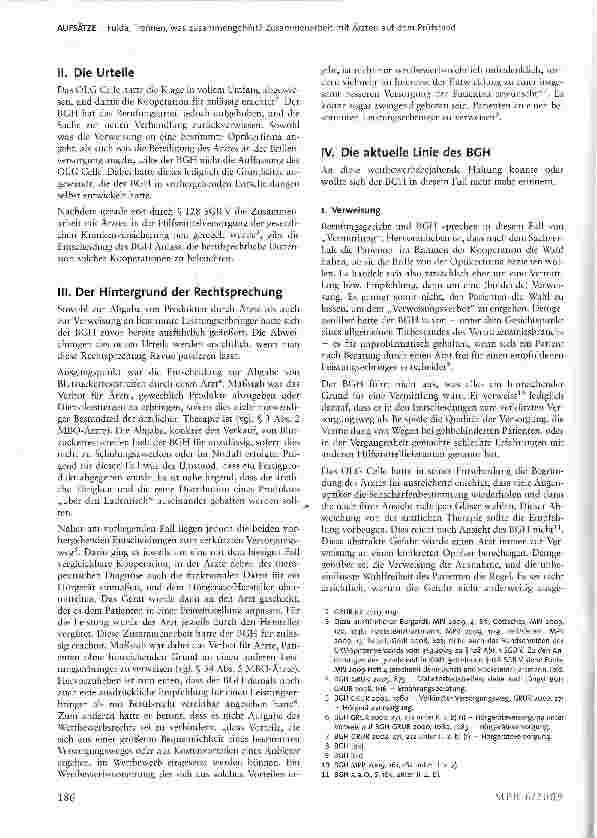 Vorschauseite 2: Trennen, was zusammengehört? Zusammenarbeit mit Ärzten auf dem Prüfstand.