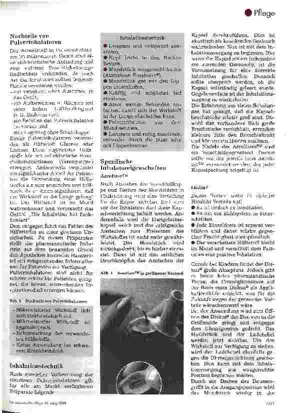 Vorschauseite 2: Erklärungsbedürftige Applikationsformen 3. Teil: Pulverinhalatoren