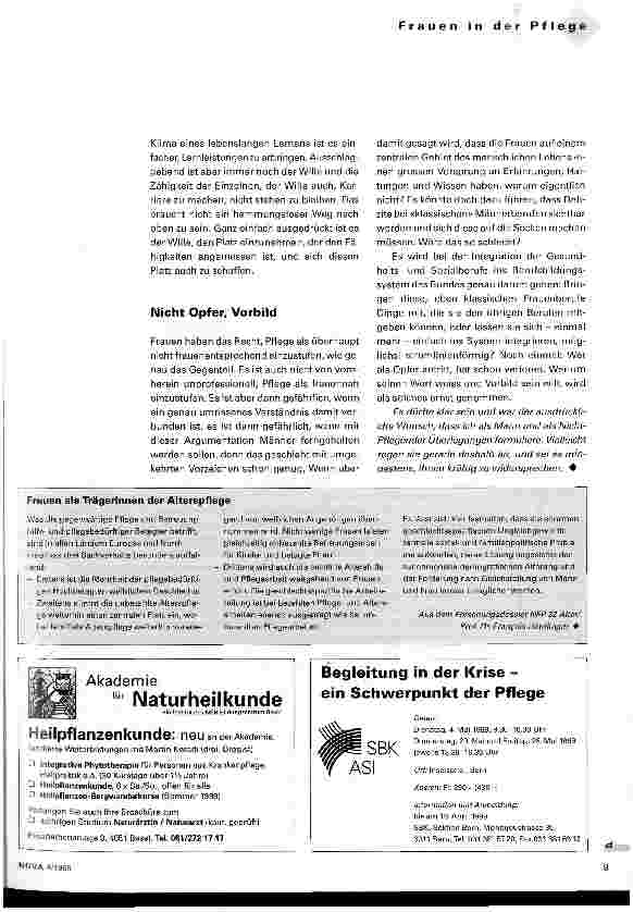Vorschauseite 4: Frauen in der Krankenpflege Fragen über Fragn