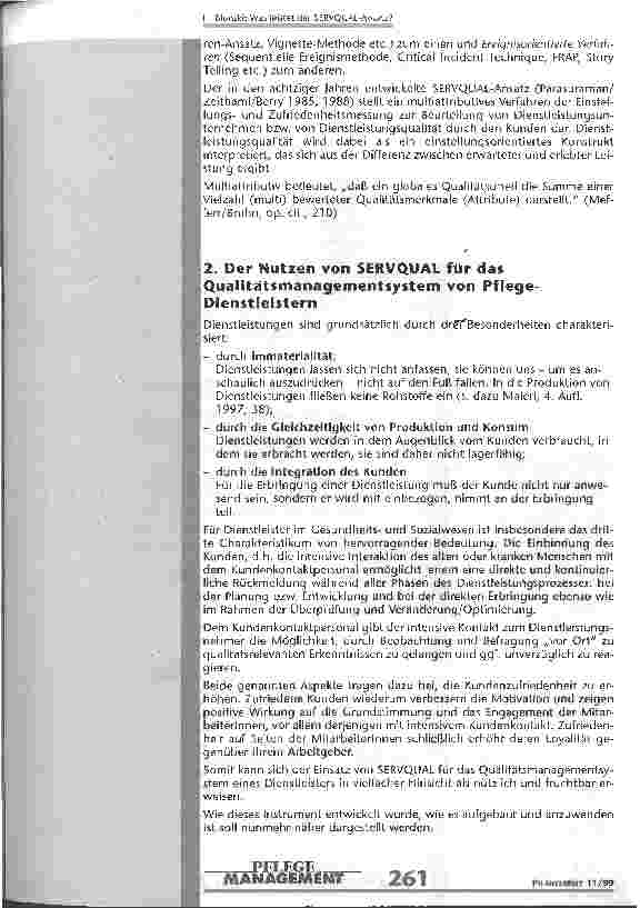 Vorschauseite 2: Was leistet der SERVQUAL-Ansatz? Dienstleistungsqualität aus Kundensicht und ihre Messung