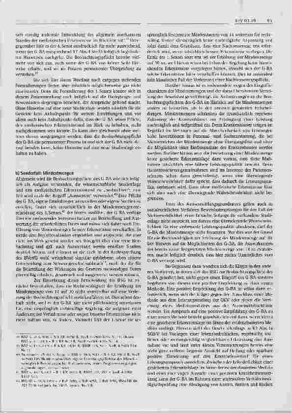 Vorschauseite 5: Beobachtungspflichten des G-BA in der Rechtsprechung des BSG