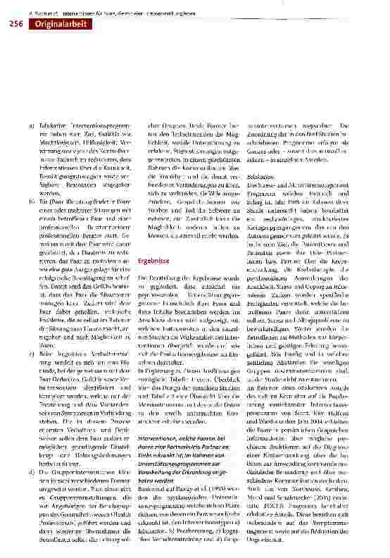 Vorschauseite 3: Psychosoziale Interventionen für Paare, die mit einer Krebserkrankung leben. Eine Literaturübersicht