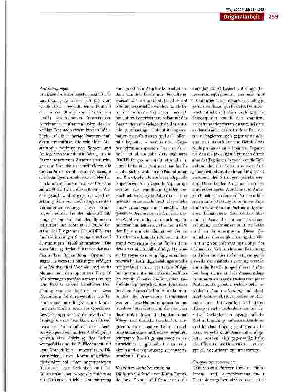 Vorschauseite 6: Psychosoziale Interventionen für Paare, die mit einer Krebserkrankung leben. Eine Literaturübersicht