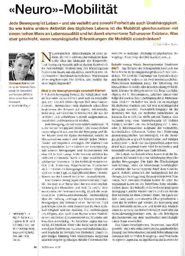Vorschauseite 1: «Neuro»-Mobilität