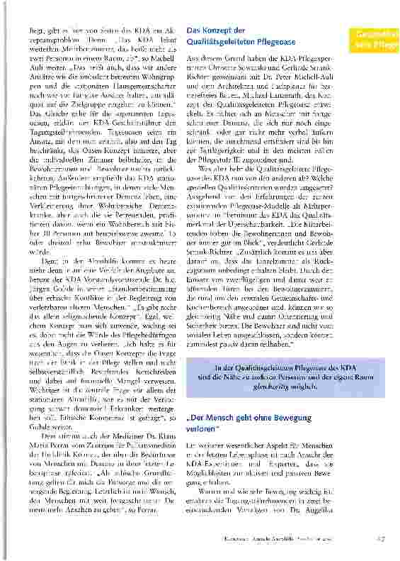 Vorschauseite 2: Ein neuer Weg zur Begleitung von Menschen mit Demenz in ihrer letzten Lebensphase