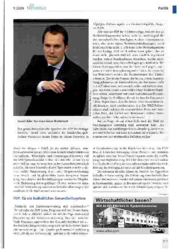 Vorschauseite 4: Was können die Krankenhäuser von den Parteien erwarten?
