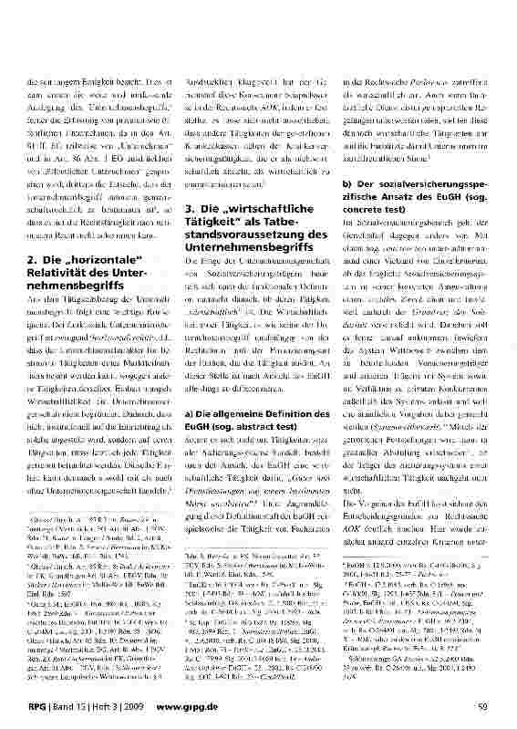Vorschauseite 2: Das Europäische Wettbewerbsrecht -Fluch oder Segen für das deutsche Gesundheitssystem?