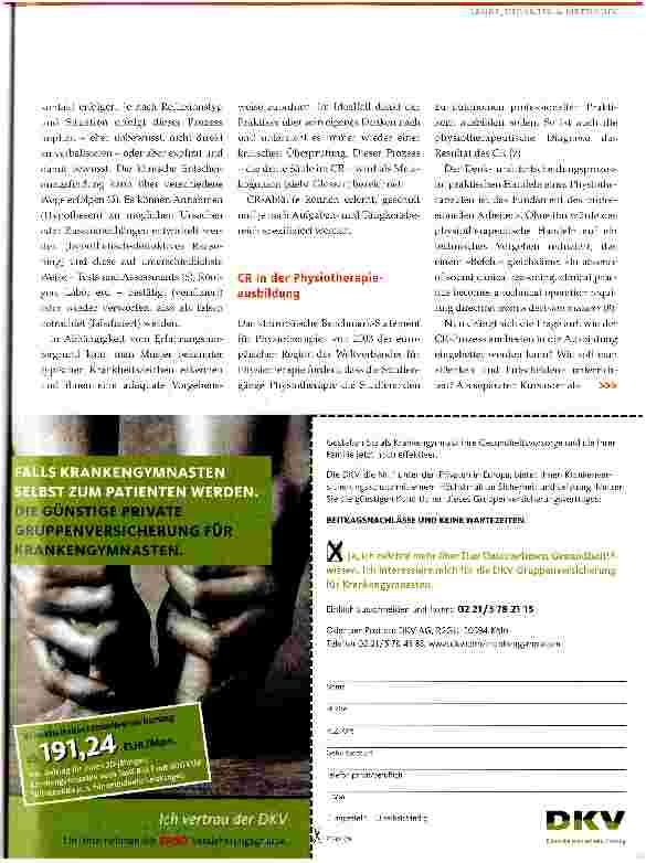 Vorschauseite 2: Wie lernen angehende Physiotherapeutlnnen Clinical Reasoning?