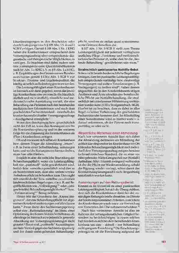 Vorschauseite 3: Die Abmeldung von Stationen im zugelassenen Krankenhaus