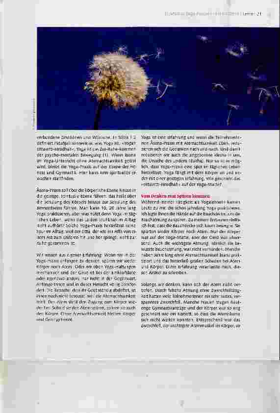 Vorschauseite 2: DEN ATEM EUR YOGA-PRAXIS VORBEREITEN TEIL 1 Die Bedeutung des Atems in der Äsana-Praxis