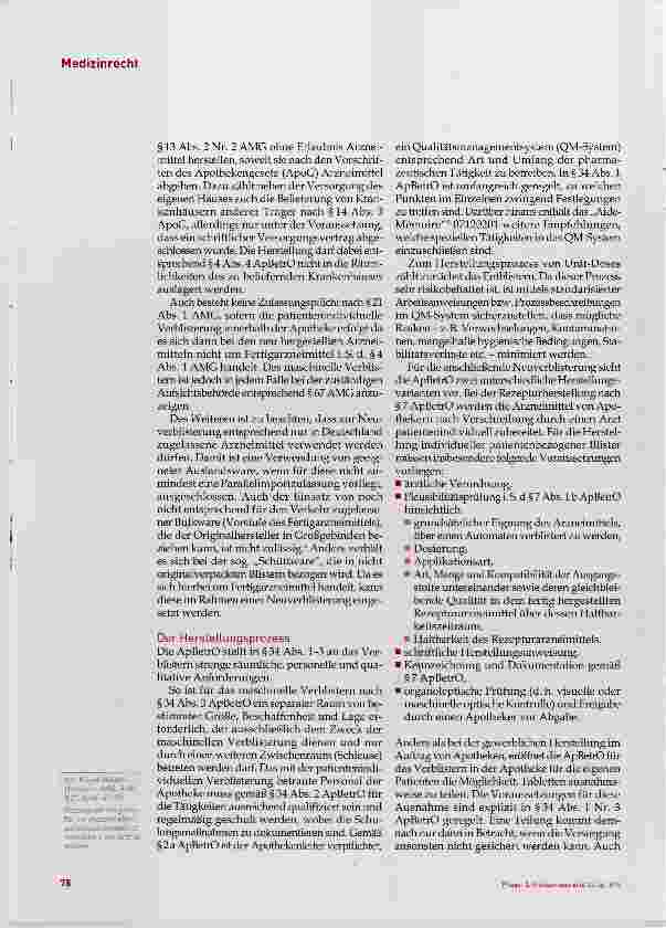 Vorschauseite 2: Rechtliche Rahmenbedingungen der Unit-Dose-Versorgung im Krankenhaus