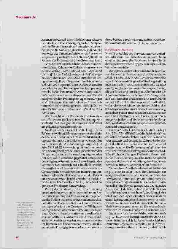 Vorschauseite 4: Rechtliche Rahmenbedingungen der Unit-Dose-Versorgung im Krankenhaus