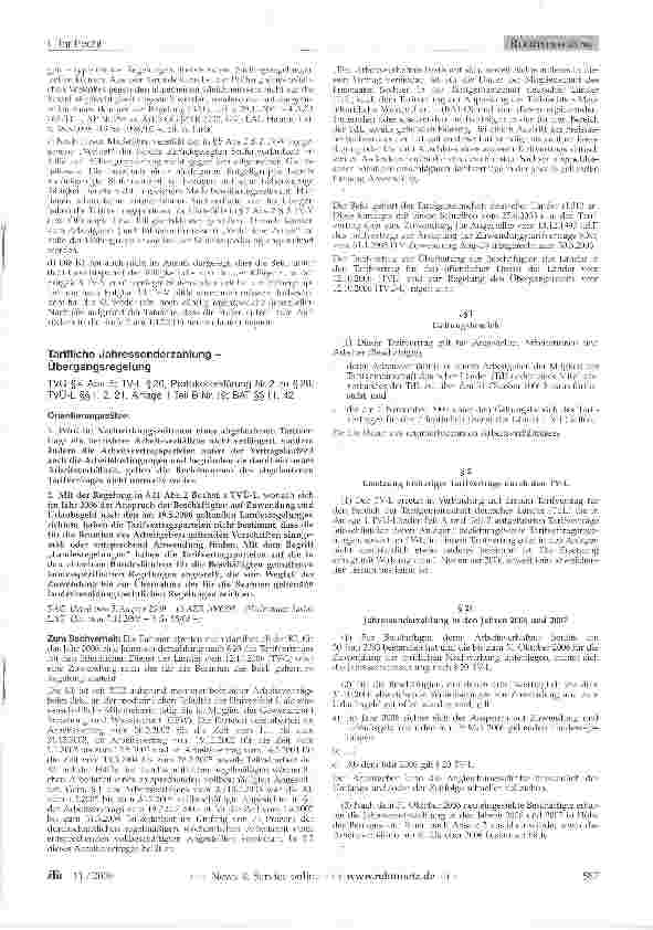 Vorschauseite 3: Stufenzuordnung bei Höhergruppierung nach TV-V