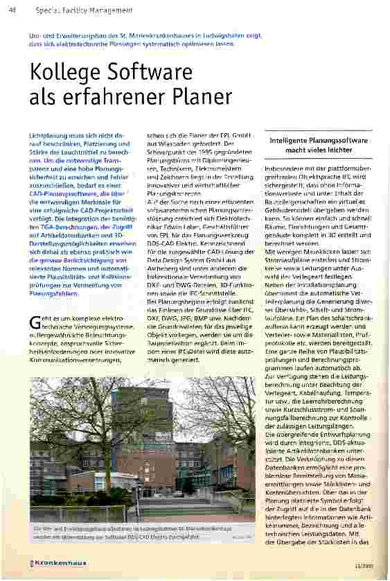 Vorschauseite 1: Kollege Software als erfahrener Planer