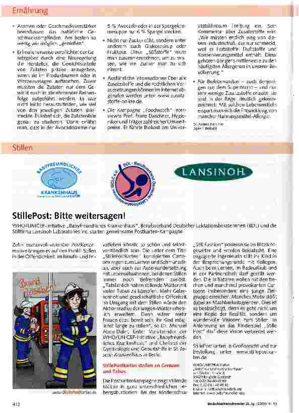 Vorschauseite 6: Zusatzstoffe in Nahrungsmitteln -Nicht nur für Allergiker ein Problem
