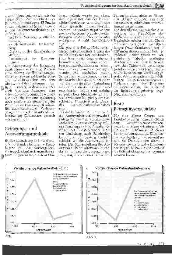 Vorschauseite 2: Patientenbefragung im Krankenhausvergleich