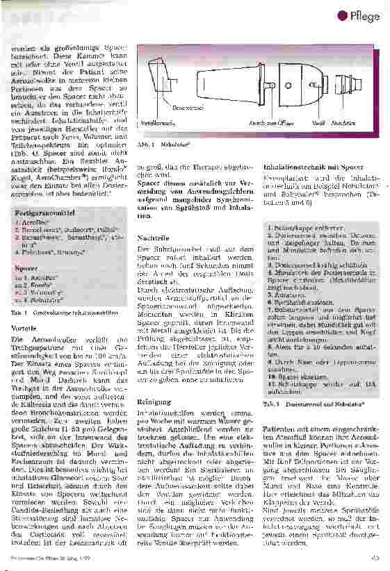 Vorschauseite 3: Erklärungsbedürftige Applikationsformen 2. Teil : Dosierungsaerosole (DA)