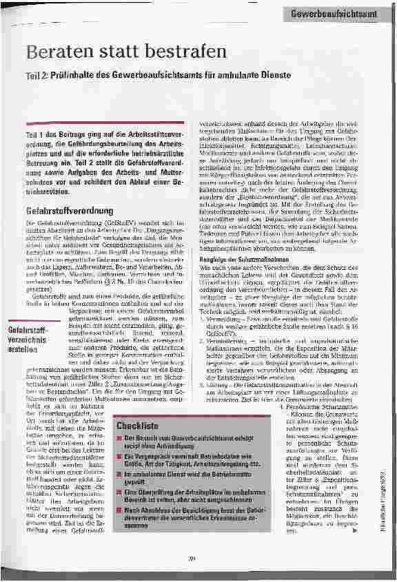Vorschauseite 1: Beraten statt bestrafen