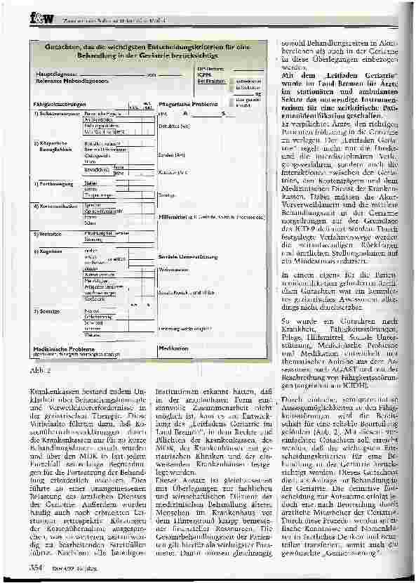 Vorschauseite 3: Zunehmender Bedarf an geriatrischer Medizin