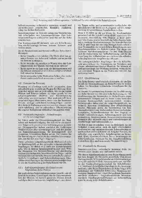 Vorschauseite 5: Beratung und Fallmanagement Schlüssel für eine erfolgreiche Rehabilitation