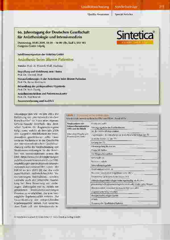 Vorschauseite 3: Konzepte zur Qualitätssicherung in der Intensivmedizin Ärztliches Peer-Review, Zertifizierungsverfahren & Benchmarking-Instrumente