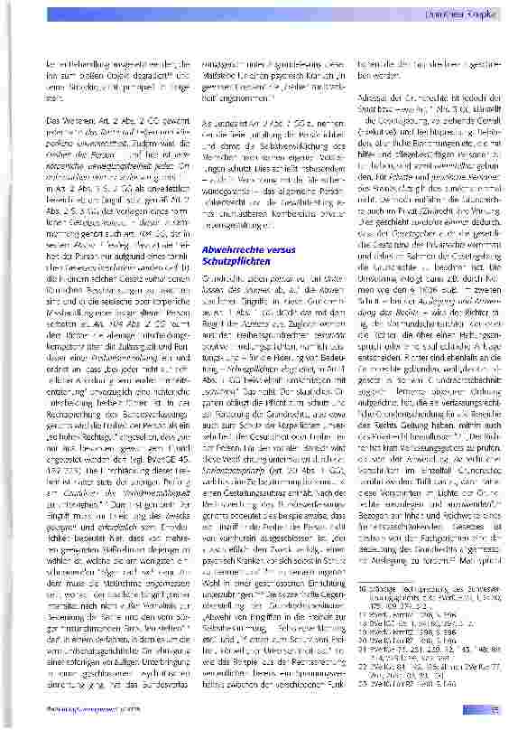 Vorschauseite 3: Fixierung: „Wohl-wollende Fürsorge contra Selbstbestimmung